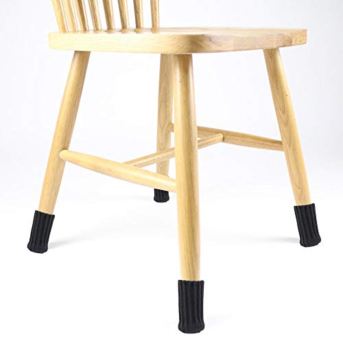 Conblomi 24 PCS Chair Leg Socks Non Slip Anti-Noise High Elastic Chair Leg Floor Protectors Caps Set, Knitted Furniture Sock fit Diameter from 1\