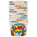 Superhero Snack Cups Birthday Party Supplies 12 Count