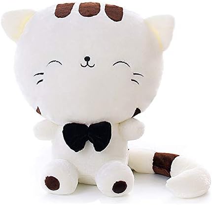 ERDAO Cat Plush Toy,Cats Stuffed Animals Cute Stuffed Kitten Kitty Doll for Girls (Beige, 15.7 inch)