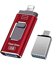 1TB USB Flash Drive for iPhone 4 in 1 External Storage Thumb Drive Photo Stick USB 3.0 Memory Stick Jump Drive Picture Stick for iPhone, Android, PC