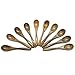 WEFOO Pack of 10 Mini Wooden Condiments Ice-cream Sugar Salt Spoons Small Spoons, Coffee Spoons