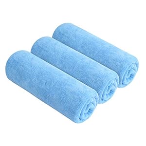 SINLAND Microfiber Fast Drying Gym Towels Sports Fitness Workout Sweat Towels 3 Pack 16 inch X 32 inch