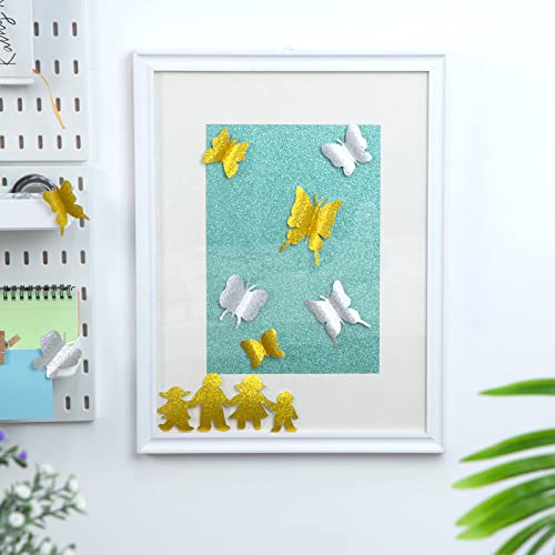 Koogel Glitter Cardstock Paper, 36 Sheets Sparkly Paper A4 Premium Craft Cardstock 18 Colors for Cricut Card Making Paper Crafting Scrapbook 250GSM