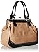 MG Collection Aubrey Vintage Clasp Closure Doctor Shoulder Bag, Black, One Size