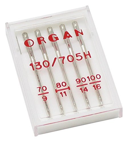 Alfa-organ Assorted Needles For Sewing Machine, nº70 Nº80 Nº90 Nº100, Stainless Steel