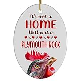 Plymouth Rock Chicken Hen Christmas Ornament 2024