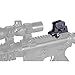 Pinty Front Rear Sight 4/16 Matte-Black Finished & Rugged Aluminum Construction Picatinny Tactical Mount Adjustable Detachable