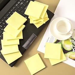 (16 Pack) Sticky Notes 3x3, Canary Yellow, Sticky