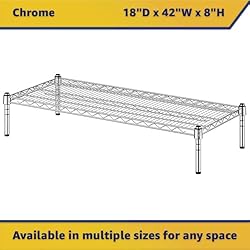 Zedfire 18" x 42" x 8" Chrome Wire Storage
