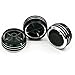 Thor-Inst Pack of 3 Interior A/C Air Conditioning Heat Control Switch Knob Button For Toyota Tacoma & VIOS(2002-2006) Vela Vitz YARI, Replacement for Lost or Damaged Knob (Ungraded Luxury Black)