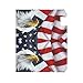 ALAZA Welcome Mailbox Covers Magnetic Eagle and USA American Flag Patriotic Post Box Cover Wrapped Standard Size 20.7 x 18.03 Inch for Garden Yard Decor