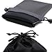 JAKAGO 2 Pack Phone Bag Portable Waterproof Lens Bag Soft Storage Bag Phone Pouch Sunglasses Case with Drawstring Closure for Cleaning (4.33 x 7.09 Inches)