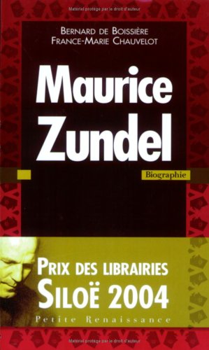 Maurice Zundel by CHAUVELOT France-Marie BOISSIERE Bernard de (Mass Market Paperback)