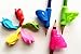 Coolzu(TM) Pencil Writing Classroom Tools Grips for Kids and Adults Comfortable Ergonomic Handwriting 2 Type Assorted Colors Pack 8 Count (Grips 8-ct)