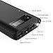 Portable Charger LQQB Storage 24000mAh Portable Battery Charger LED Lights and LCD dispaly Input 2A &Output 5.5A 3-Port Power Bank & External Battery Pack for iPhone/iPad/Samsung Galaxy More Black