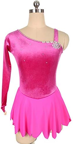 DILIKEXUE Figure Skating Dress for Girls Women Ice Skating Competition Performance Costume Dance Costume Dress Professional Stretch Breathable