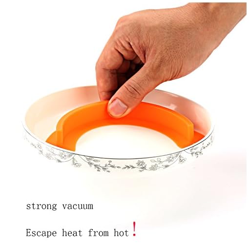 FC-1pc Food Separator Silicone Food Plate Divider Food Plate Separator