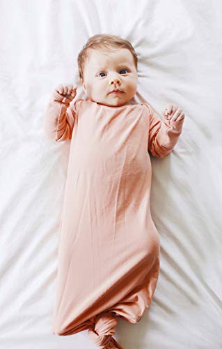 Marlowe-Co-Organic-Cotton-Knotted-Newborn-Baby-Gown-Soft-Knotted-Sleeper-Gown-for-Baby-Boy-and-Girl