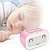 GEREE Alarm Clock, Cute Emoji Desk Clock Smart Backlight/Temperature/Snooze Wake Up Alarm Clocks for Bedrooms, Office Desk Cube Alarm Clock Battery Operated Best Gift for Kids, Family (Pink)