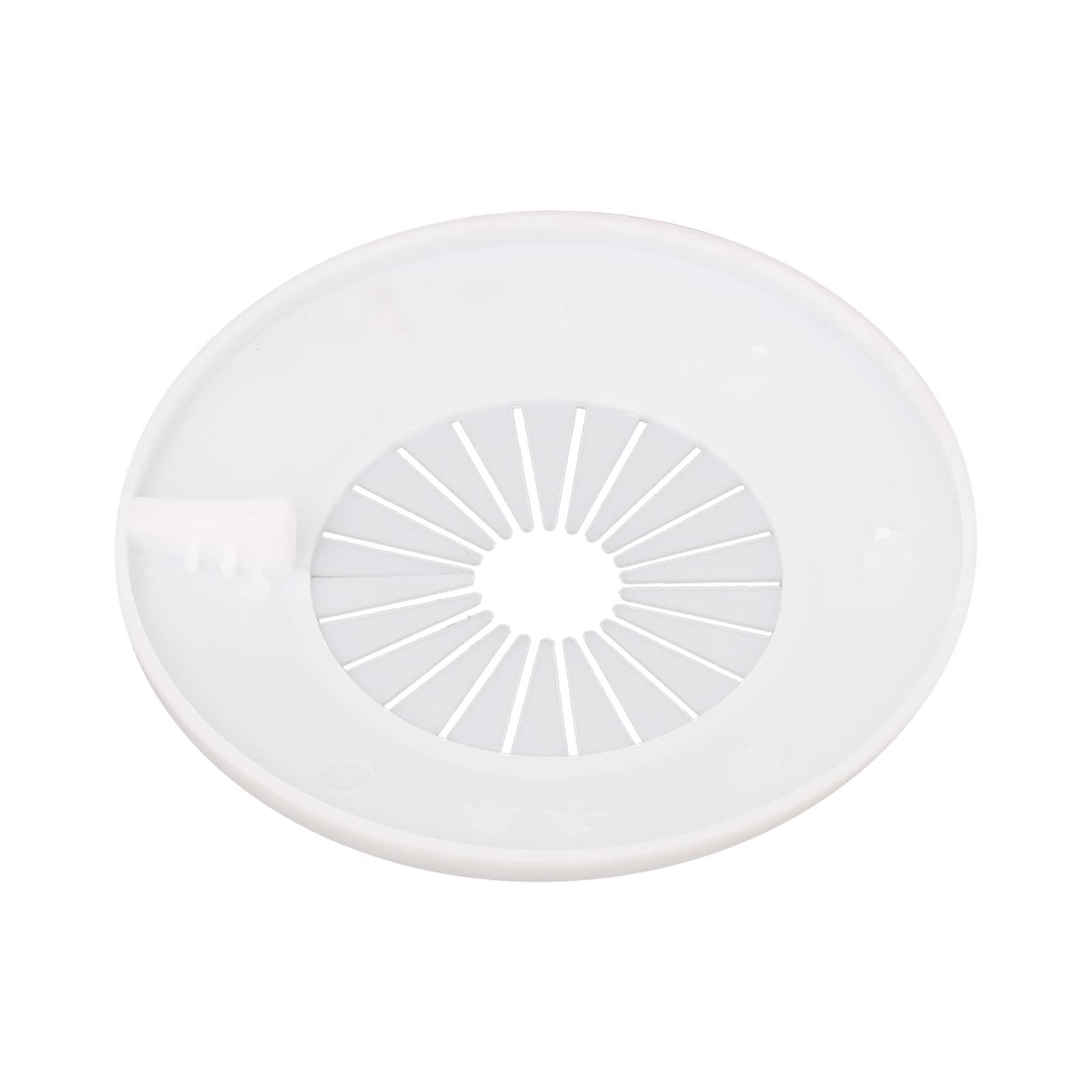 DTGN 103x10.5mm(DxT) Pipe Cover Decoration - Good for Bathroom Kitchen 30mm-51mm Dia Pipe - PP Plastic Escutcheon - White