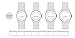 WRISTOLOGY Olivia Womens Watch Dots Rose Gold Boyfriend Ladies White Leather Strap Band OC039