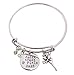 Birthday Gifts for Women- Charm Expandable Wire Bracelet- Friendship Bracelets- Birthday Mother Daughter Friendship Gifts- Expandable Wire Bangle Bracelet for Women, Meaningful Charms