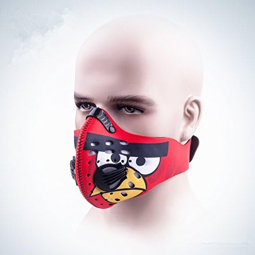 Activated Carbon Dustproof Mask Face Mask Filtration Exhaust Gas Anti Pollen Allergy PM2.5 Training Mask for Running Cycling and Other Outdoor Activities