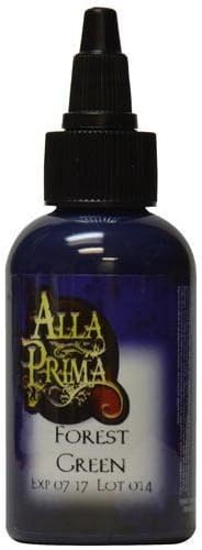 Tattoo Ink by Alla Prima - Primary Forest Green Color - 1 oz Bottle