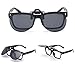 Duco Polarized Clip-on Sunglasses Flip-up Eyewear- pilot Style Glasses - Polarized Lens for Men and Women 3603 (Gray)