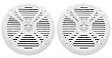 Pair Rockville RMSTS80W 8" 1000w Waterproof Marine Boat Speakers 2-Way White