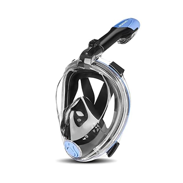 ORSEN Tauchmaske Vollgesichtsmske,Faltbare Schnorchelmaske Vollmaske,m¨¹heloses Atmen,Kein Beschlagen,kein Eindringen von Wasser,180¡ã Sichtfeld und Kamerahaltung f¨¹r Kinder und Erwachsene 8 41qqJBqfflS. SS600
