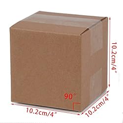 SUNLPH Shipping Boxes 4x4x4 Inches Small Corrugated