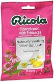 Ricola Cough Suppressant Throat Drops, Honey Lemon with Echinacea, 19 Drops (Pack of 6)