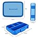 Kids Lunch Box, Hometall Lunch Box for Kids with Spoon, BPA-Free, Leakproof 4 Compartments Food Container Great for School, Picnics, Travel and More(Large Size/BLue)