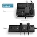 iClever Power Strip Surge Protector, 1080 Joule 3 Outlets 3 USB Ports Desktop Charging Station 5ft Extension Cord with Phone/Tablet Holder for Nightstand, Hotel and Office (Overload Protection)