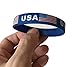 VEWCK Flag Silicone Bracelet Classic Bangle Letter pattern 40 countries 2-Pack (USA-Blue)
