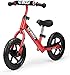 ENKEEO 12 Sport Balance Bike No Pedal Walking Bicycle with Carbon Steel Frame, Adjustable Handlebar and Seat, 110lbs Capacity for Ages 2 to 6 Years Old, Red