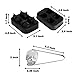 Ice Tray, 3D Skull and Diamond Flexible Silicone Ice Cube Tray, Ice Cube Molds with Lids BPA Free for Whiskey Wine, Cocktails and Beverages by AmpleSky, Set of 2 (Black)