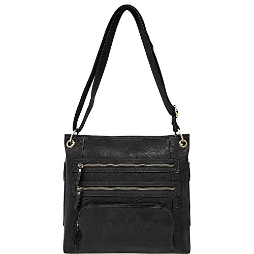 Bueno Crossbody Bags. Bueno of California Bueno Canvas Triple Zipper