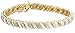 Amazon Collection 18k Yellow Gold Plated Sterling Silver Diamond Miracle Plate San Marco Bracelet (1/10 cttw, I-J Color, I2-I3 Clarity), 7.25