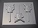 Molds n More Pokemon Chocolate or Hard Candy Lollipop Mold, 2.75 x 2.75 Inches