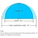 QY 2Pack Superior Polyester Cloth Fabric Bathing Cap Swimming Caps Swimming Hats for Water Sports,Sky Blue Color