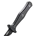 CRKT Sangrador Fixed Blade Knife with Sheath: Dual Edge, Serrated, Veff Serrations, Black Powder Coat Finish, G10 Handle, Molle Compatible Sheath 2080