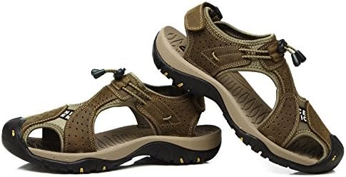 Men’s Sports Sandals Outdoor Summer Fisherman Shoes Leather Closed Toe Hiking Casual Sandal