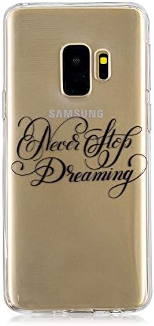 Galaxy S9+ Plus Case +[Free Screen Protector],MEECase Design Clear Bumper TPU Soft Case Rubber Silicone Skin Cover for Samsung Galaxy S9+ Plus - Chasing The Dream