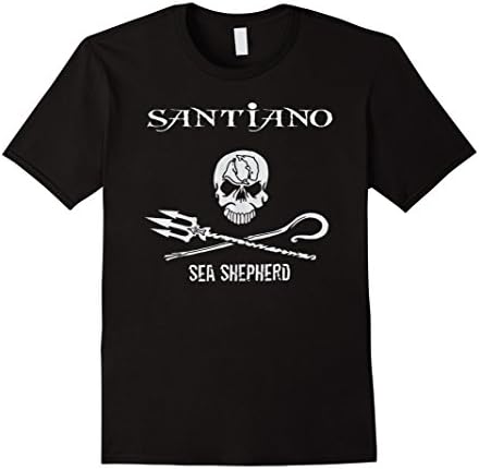 Mens Santiano Sea Shepherd Tshirt Medium Black