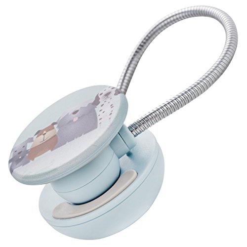 Disc Reading Light by WITHit - LED Book Light with Chrome Neck for Books, E-Reader and E-Book Light… (Dogs)