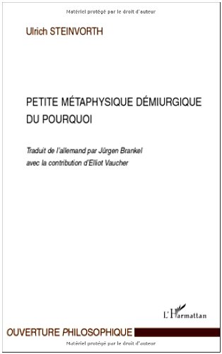 Petite métaphysique démiurgique du pourquoi
