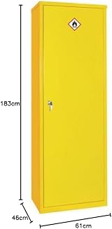 Horison Industries COSHH Cabinet 1830x610x457mm Fireproof Lockable Metal Storage view 2