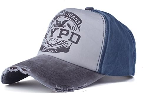 baseball cap fitted hat Casual cap gorras 5 panel hip hop snapback hats wash cap unisex coffer and dark blue 56to60cm